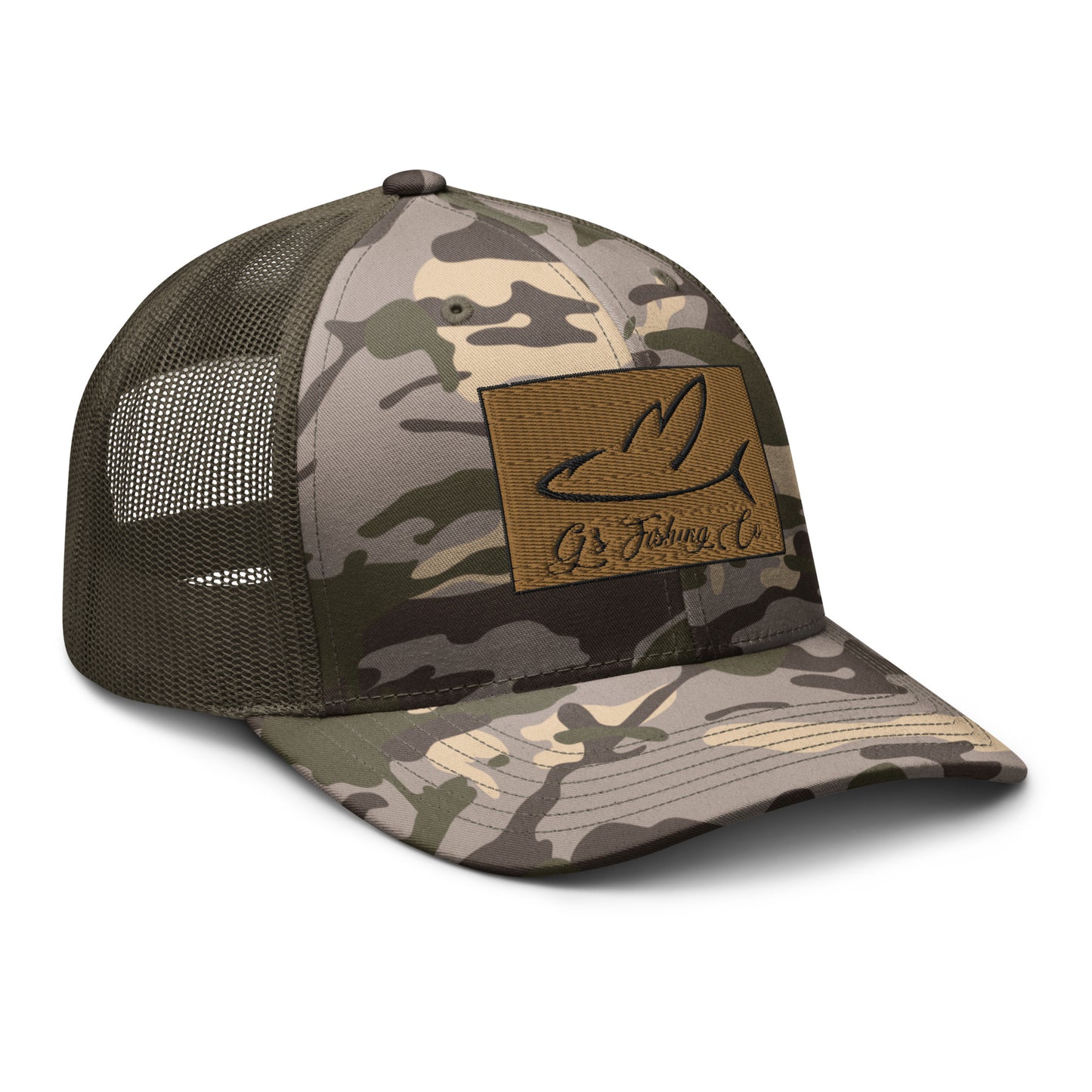 Camouflage trucker hat