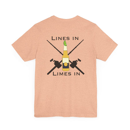 Lines in Limes in Short Sleeve Tee