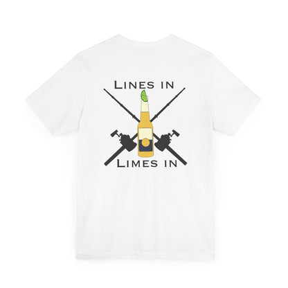 Lines in Limes in Short Sleeve Tee