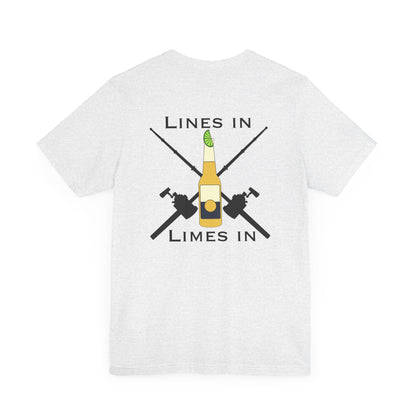 Lines in Limes in Short Sleeve Tee