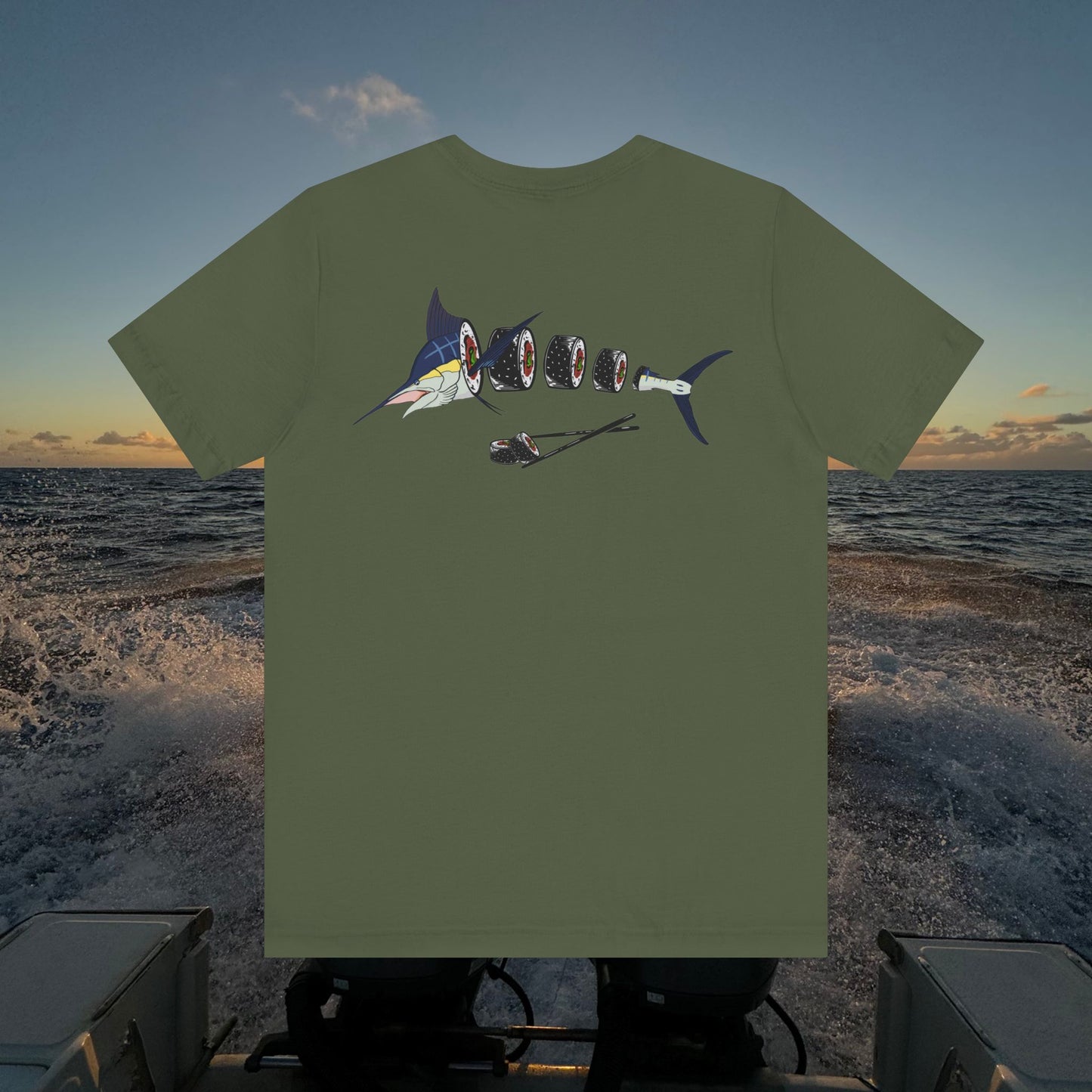 Marlin Sushi Short Sleeve Tee