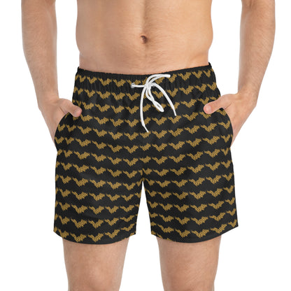 Black SBH Swim Trunks (AOP)