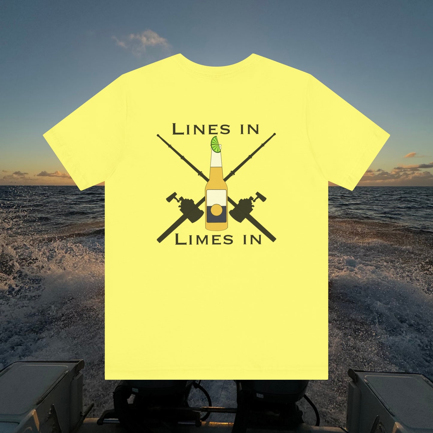 Lines in Limes in Short Sleeve Tee