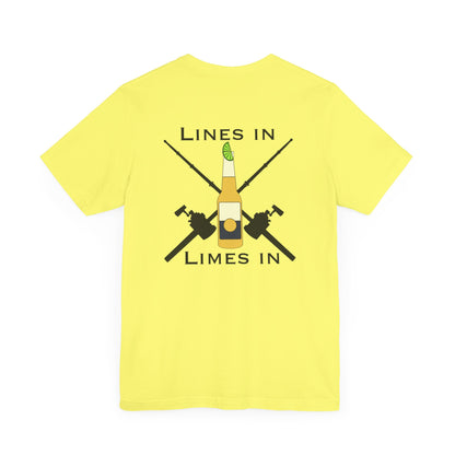 Lines in Limes in Short Sleeve Tee